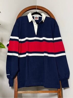 Barbarian Rugby Wear XL Blue Red Stripe Rugby Shirt NEW